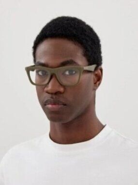 Gucci GG1933O 004 Eyeglasses Military Green 53mm Square Frame